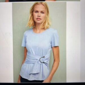 MAEVE FROM Anthropologie Stylish Periwinkle/blue Women's Top SZ L